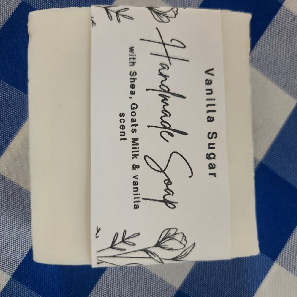 Handmade Goats Milk Soap. Light Vanilla scent